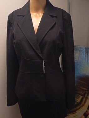 Calvin Klein Black Fitted Women's Blazer - US-6